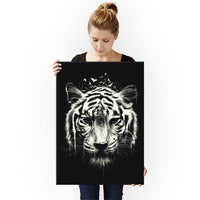 Poster Metal Tigre Nature