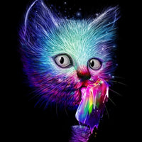 Pop Art Cat Metal Poster