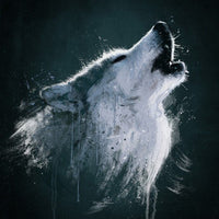 Poster Metal Animal Loup