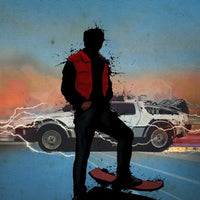 Original Marty DeLorean Poster
