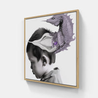 Surreal Collage Symphony-Canvas-artwall-20x20 cm-Wood-Artwall