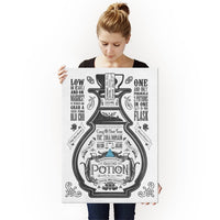 Blue Potion Metallic Poster