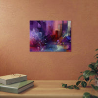 Violet fleuri dit.- Tableau aluminium