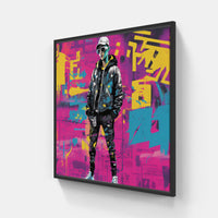 Streetwear Artistic Fusion-Canvas-artwall-20x20 cm-Black-Artwall