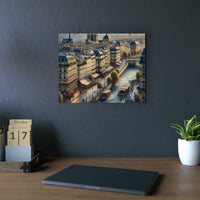 Paris, Amour, Monde, Vie.- Tableau aluminium