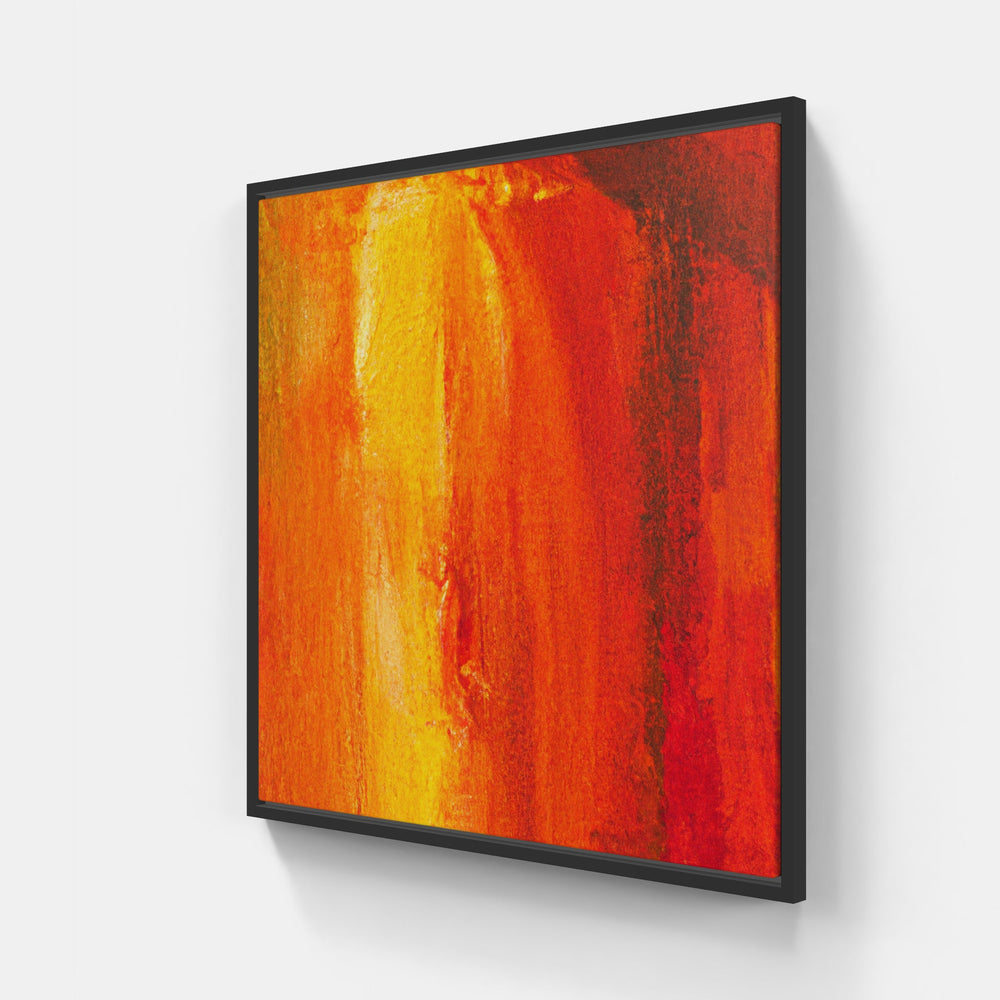 Orange blossom sweet-Canvas-artwall-20x20 cm-Black-Artwall