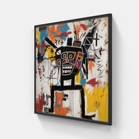 Urban Graffiti Basquiat-Canvas-artwall-20x20 cm-Black-Artwall