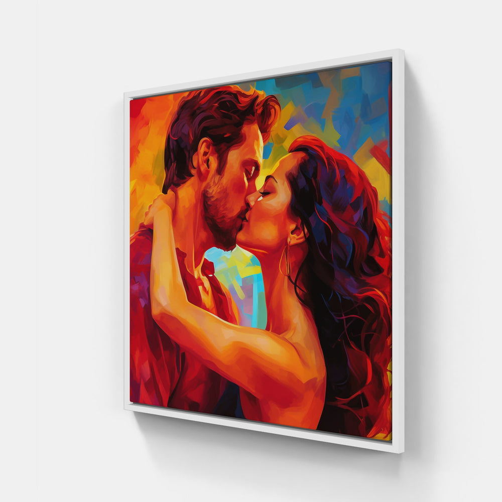 Eternal Love Devotion-Canvas-artwall-20x20 cm-White-Artwall