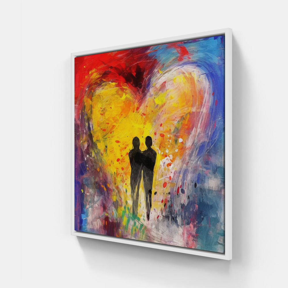 Heartfelt Unity Harmony-Canvas-artwall-20x20 cm-White-Artwall