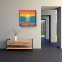 Picturesque Sunset Oasis-Canvas-artwall-Artwall