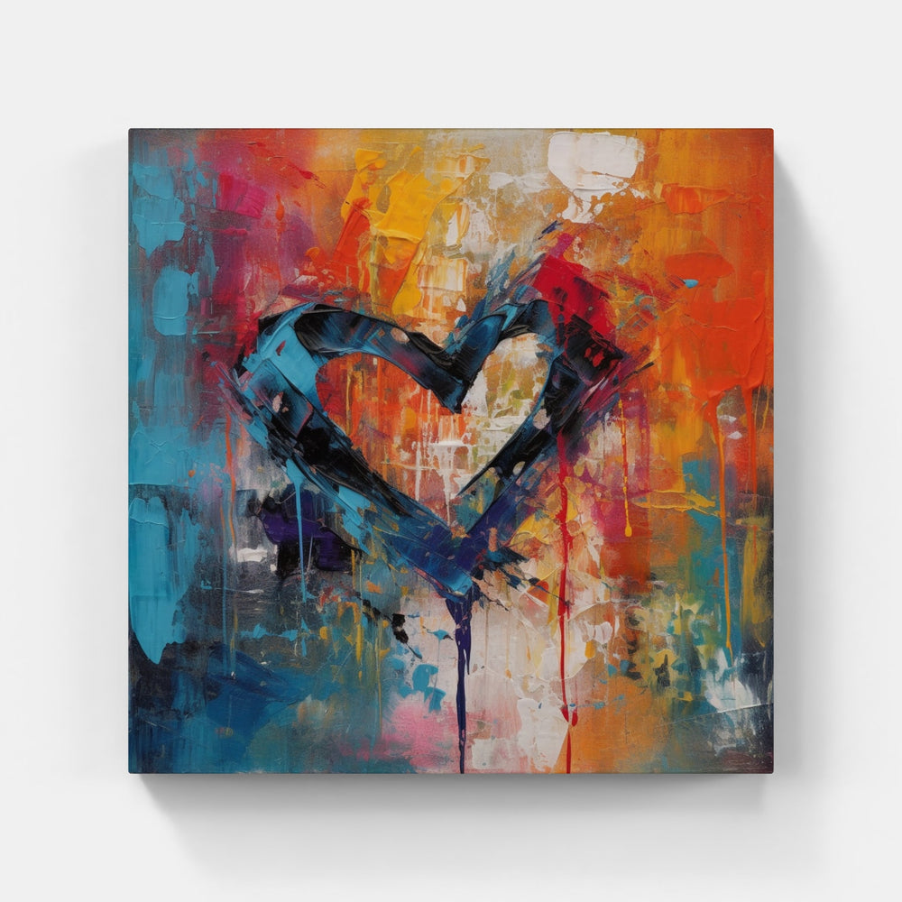 Sweetheart's Tender Embrace-Canvas-artwall-Artwall