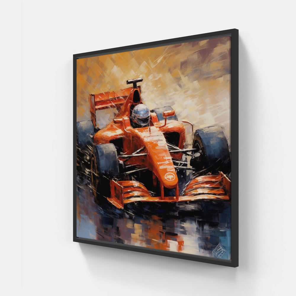 The Formula 1 Experience-Canvas-artwall-20x20 cm-Black-Artwall