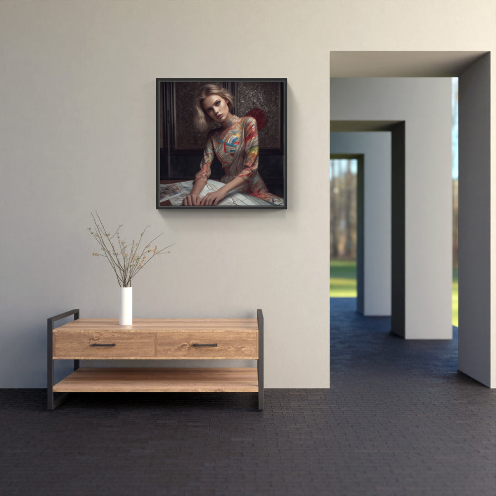 Antique Beauty in Vogue-Canvas-artwall-Artwall