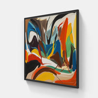 #78901 Energetic Vibrations-Canvas-artwall-20x20 cm-Black-Artwall