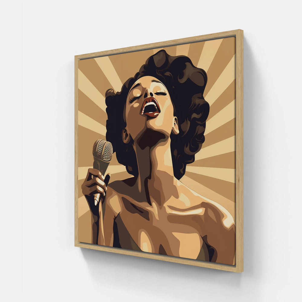 Melodic Singer Stage-Canvas-artwall-Artwall