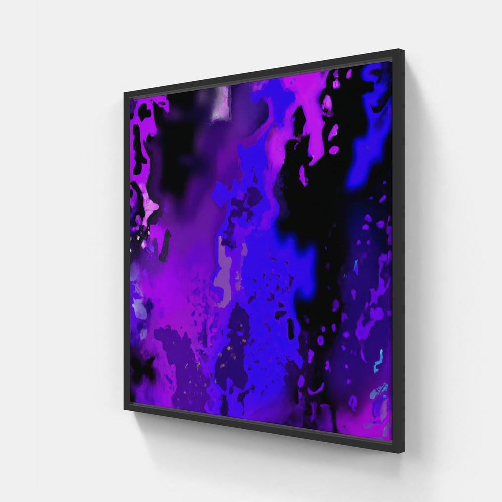 Purple summer-Canvas-artwall-20x20 cm-Black-Artwall