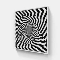 Perception's Playful Dance-Canvas-artwall-20x20 cm-White-Artwall