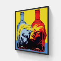 Warhol's Timeless Legacy-Canvas-artwall-20x20 cm-Black-Artwall