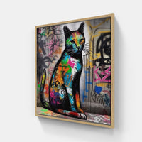 Cat love forever-Canvas-artwall-20x20 cm-Wood-Artwall