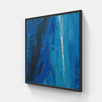 Blue sky morning-Canvas-artwall-20x20 cm-Black-Artwall