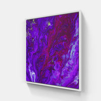 Purple timely bloomed beauty-Canvas-artwall-20x20 cm-White-Artwall