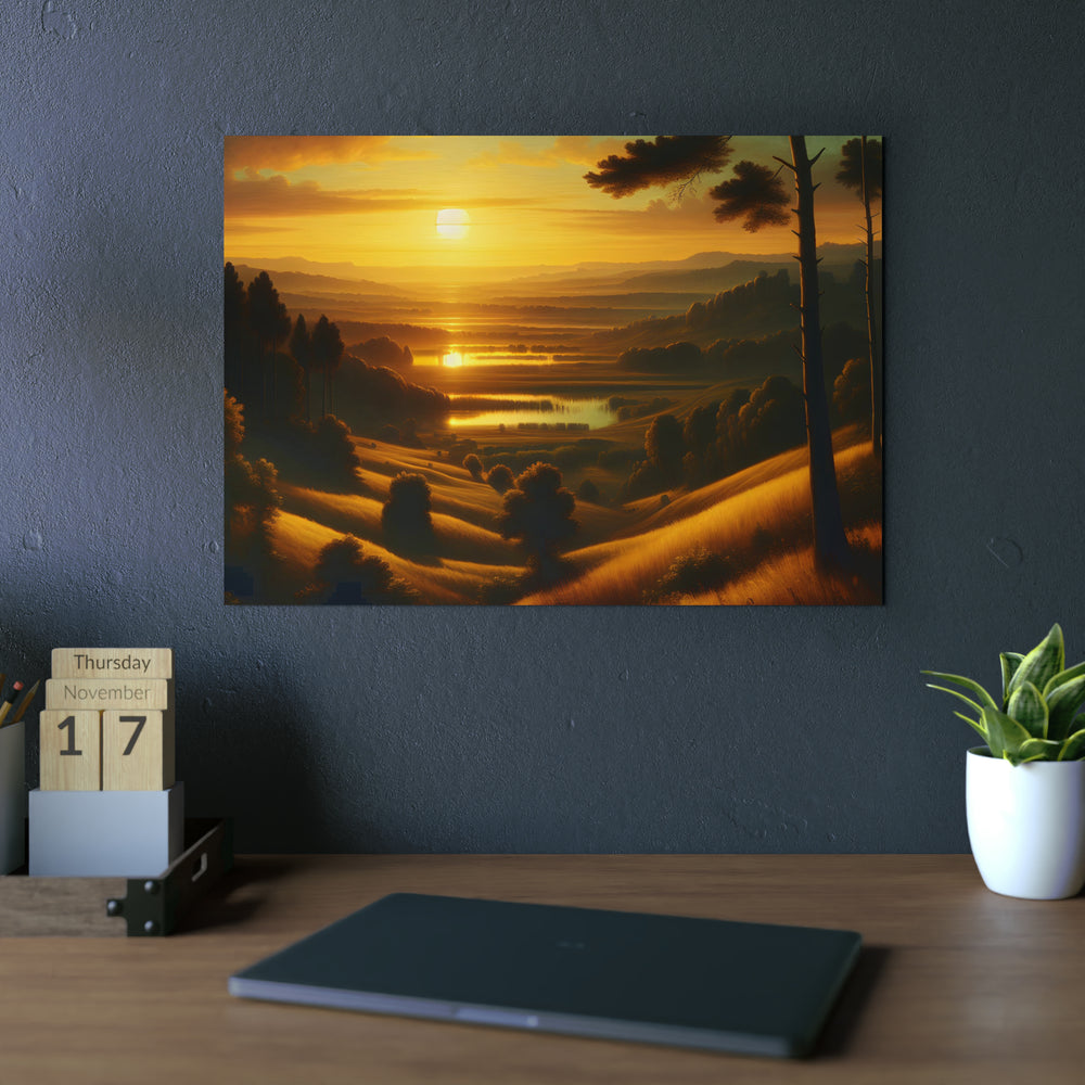 Soleil Lumineux Brillant.- Tableau aluminium