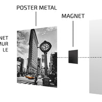 Poster Mural Metal Delorean
