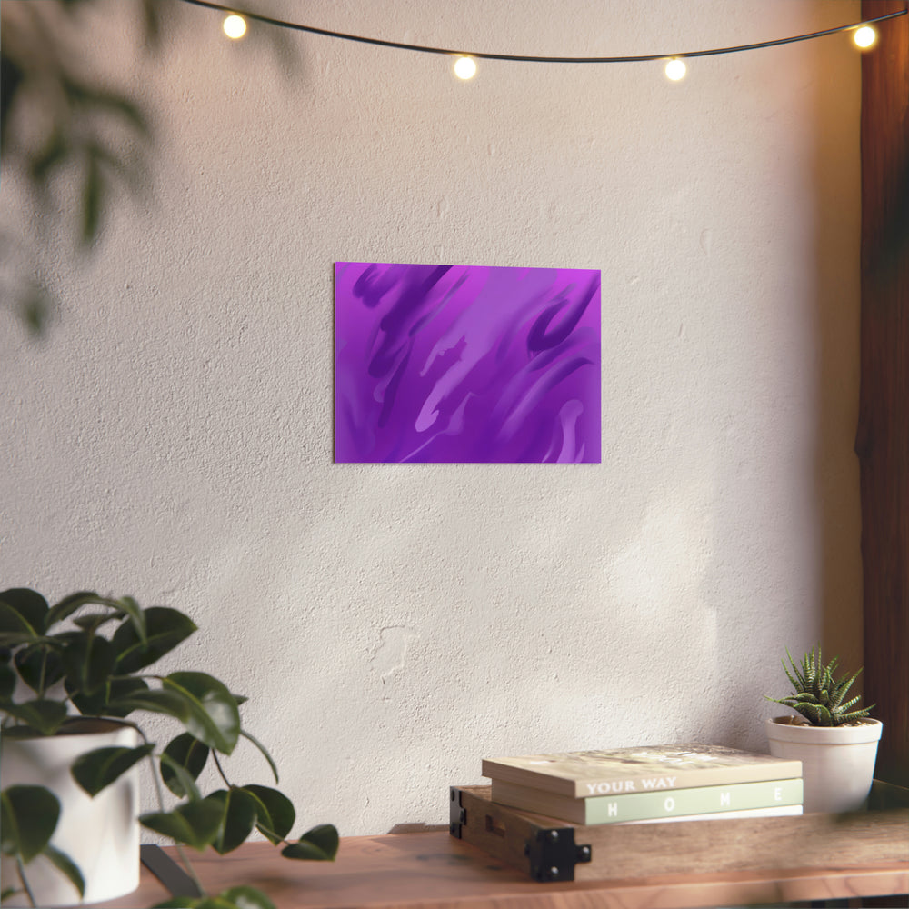 Mer violet sommeil- Tableau aluminium