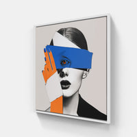 Surreal Collage Fusion-Canvas-artwall-20x20 cm-White-Artwall