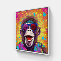 Intriguing Monkey Canva-Canvas-artwall-20x20 cm-White-Artwall