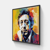 Gainsbourg Style-Canvas-artwall-20x20 cm-Black-Artwall