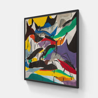 #98760 Abstract Fusion-Canvas-artwall-20x20 cm-Black-Artwall