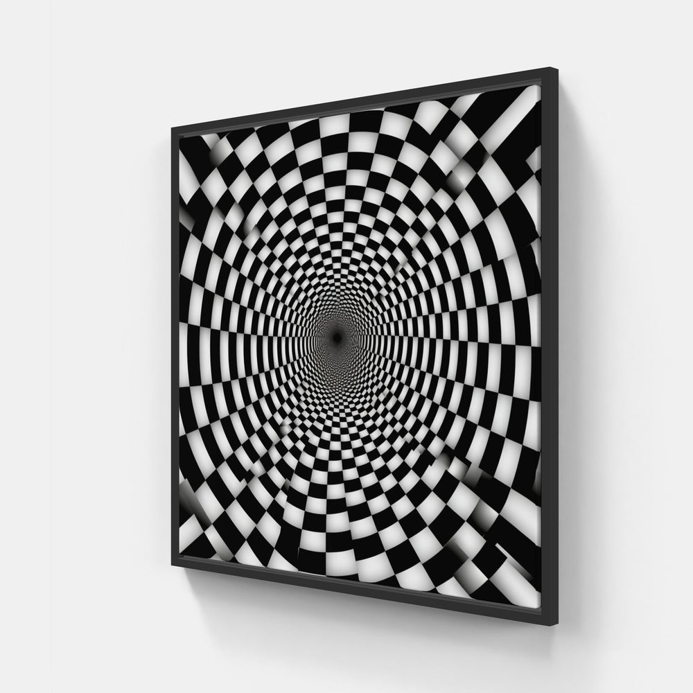 Optical Riddles Unveiled-Canvas-artwall-20x20 cm-Black-Artwall