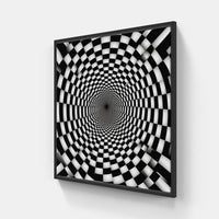 Optical Riddles Unveiled-Canvas-artwall-20x20 cm-Black-Artwall