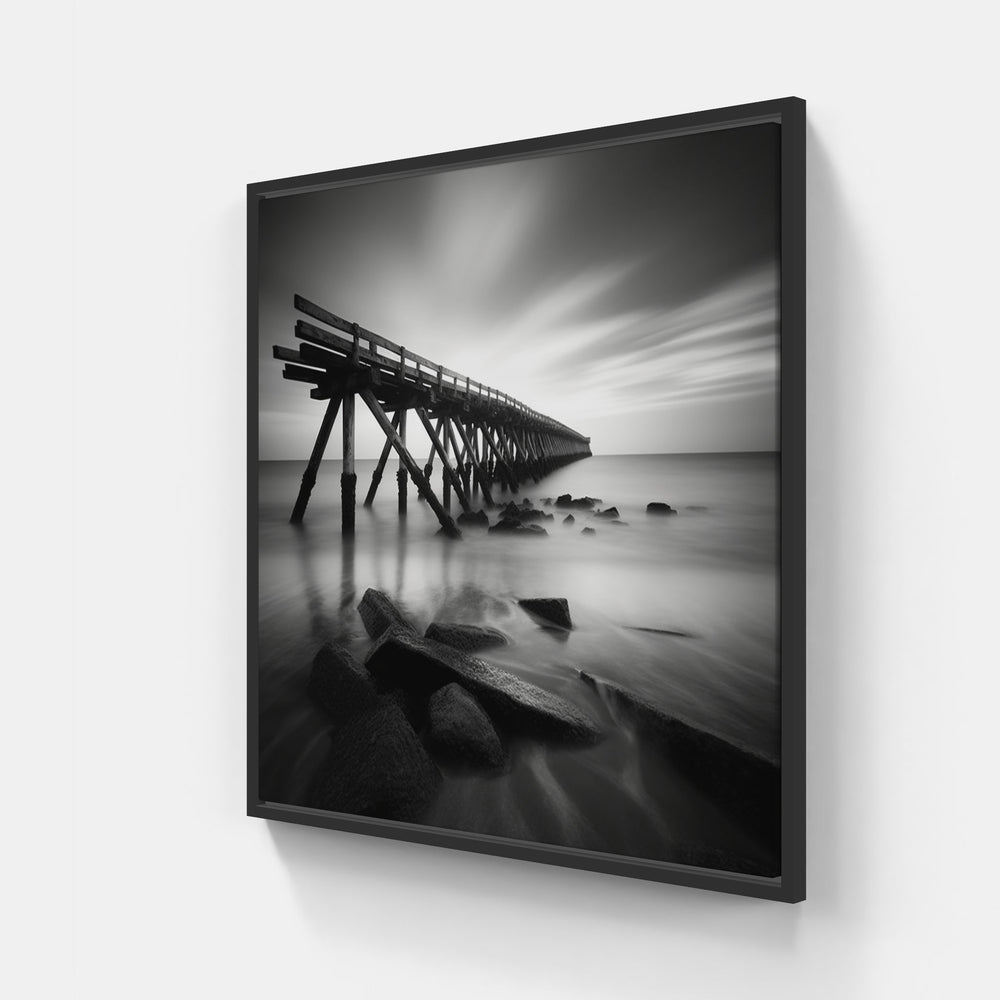 Artful B&W Compositions-Canvas-artwall-40x40 cm-Black-Artwall