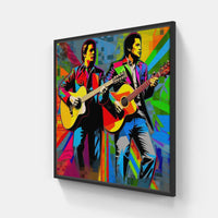 Serenading Guitar Spirit-Canvas-artwall-20x20 cm-Black-Artwall