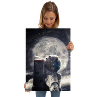 Poster Mural Métal Astronaute