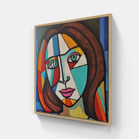 Bold Picasso Strokes-Canvas-artwall-20x20 cm-Wood-Artwall