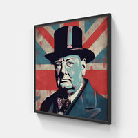 Churchill UK-Canvas-artwall-20x20 cm-Black-Artwall