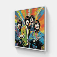 Beatles Music-Canvas-artwall-20x20 cm-White-Artwall