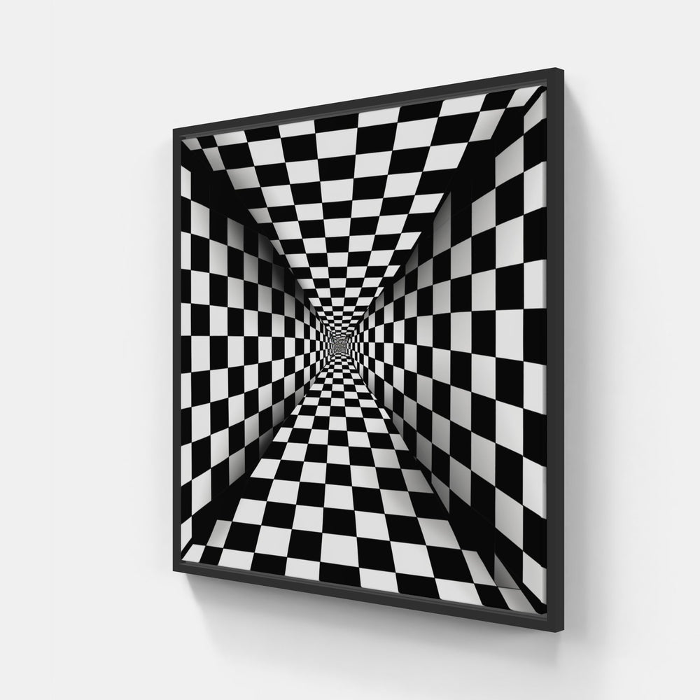 Mind-Bending Visual Wonders-Canvas-artwall-20x20 cm-Black-Artwall