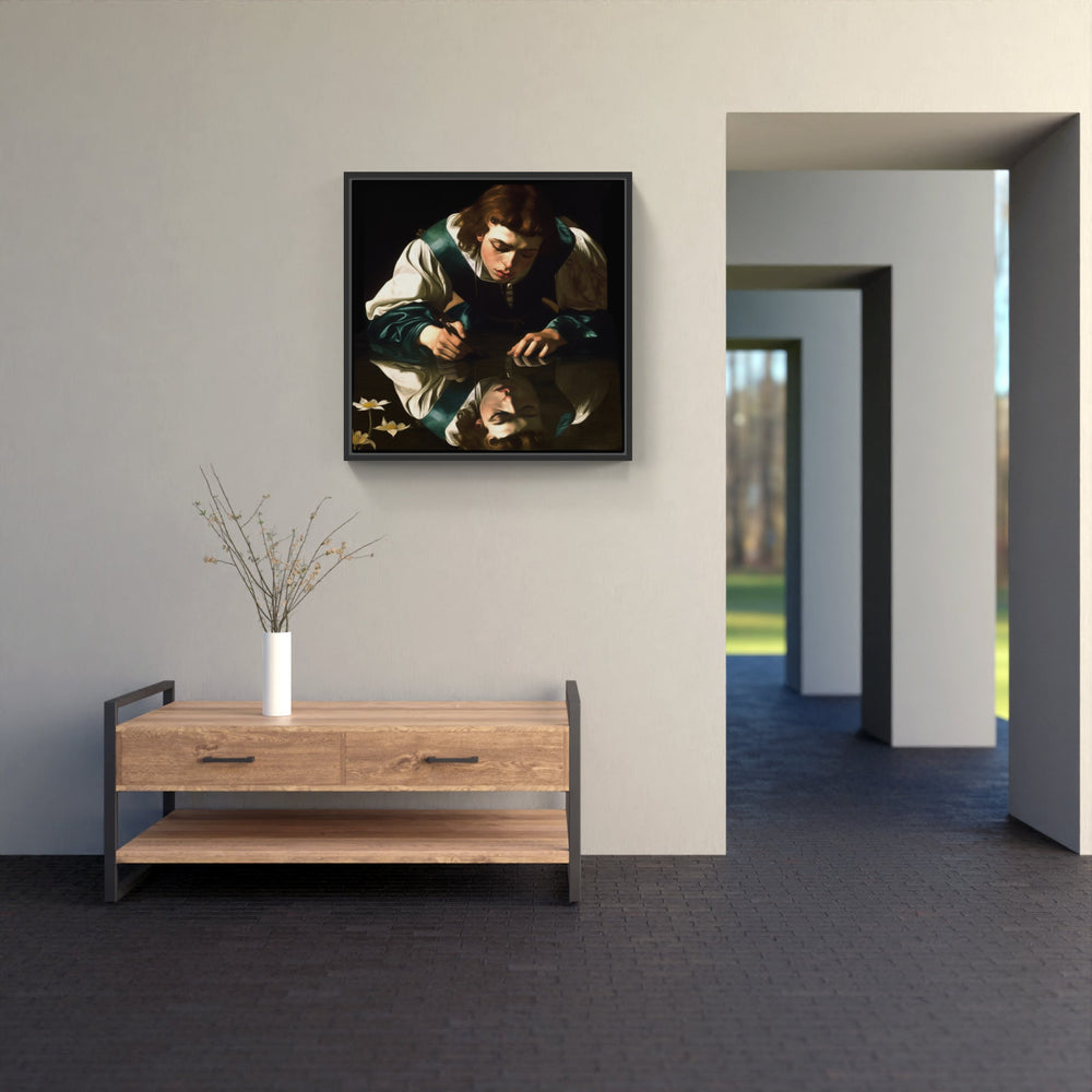 Caravaggio's Luminous Intrigue-Canvas-artwall-Artwall