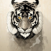 Design Tiger Metal Wall Poster