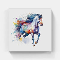 Graceful Horse Portrait-Canvas-artwall-Artwall