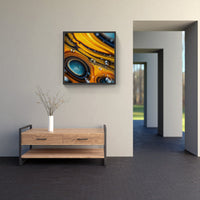 Abstract Echoes Embrace-Canvas-artwall-Artwall