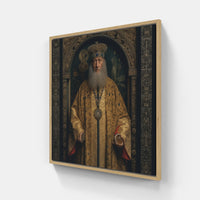 Van Eyck's Artistic Brilliance-Canvas-artwall-20x20 cm-Wood-Artwall