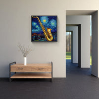 Energetic Saxophone Jazz-Canvas-artwall-Artwall