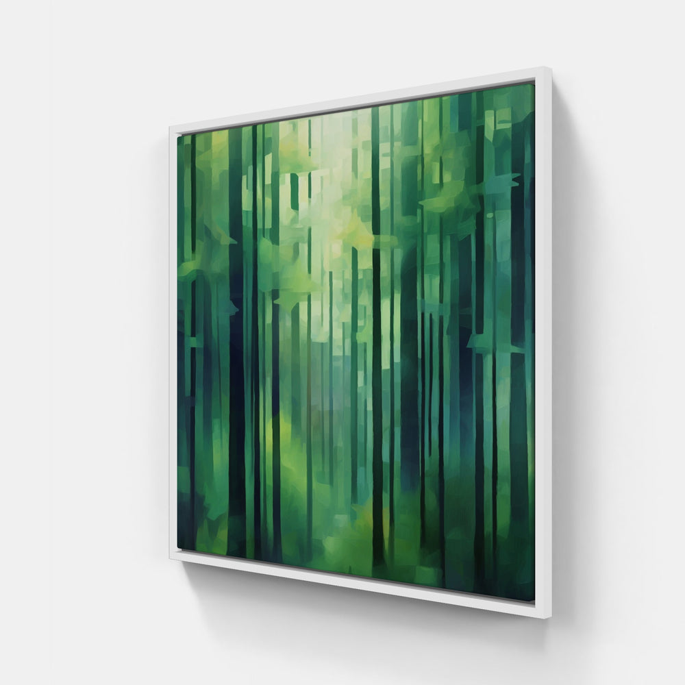 Misty Forest Path-Canvas-artwall-20x20 cm-White-Artwall