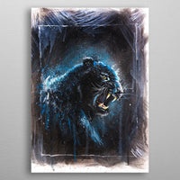 Black Panther Metal Wall Poster