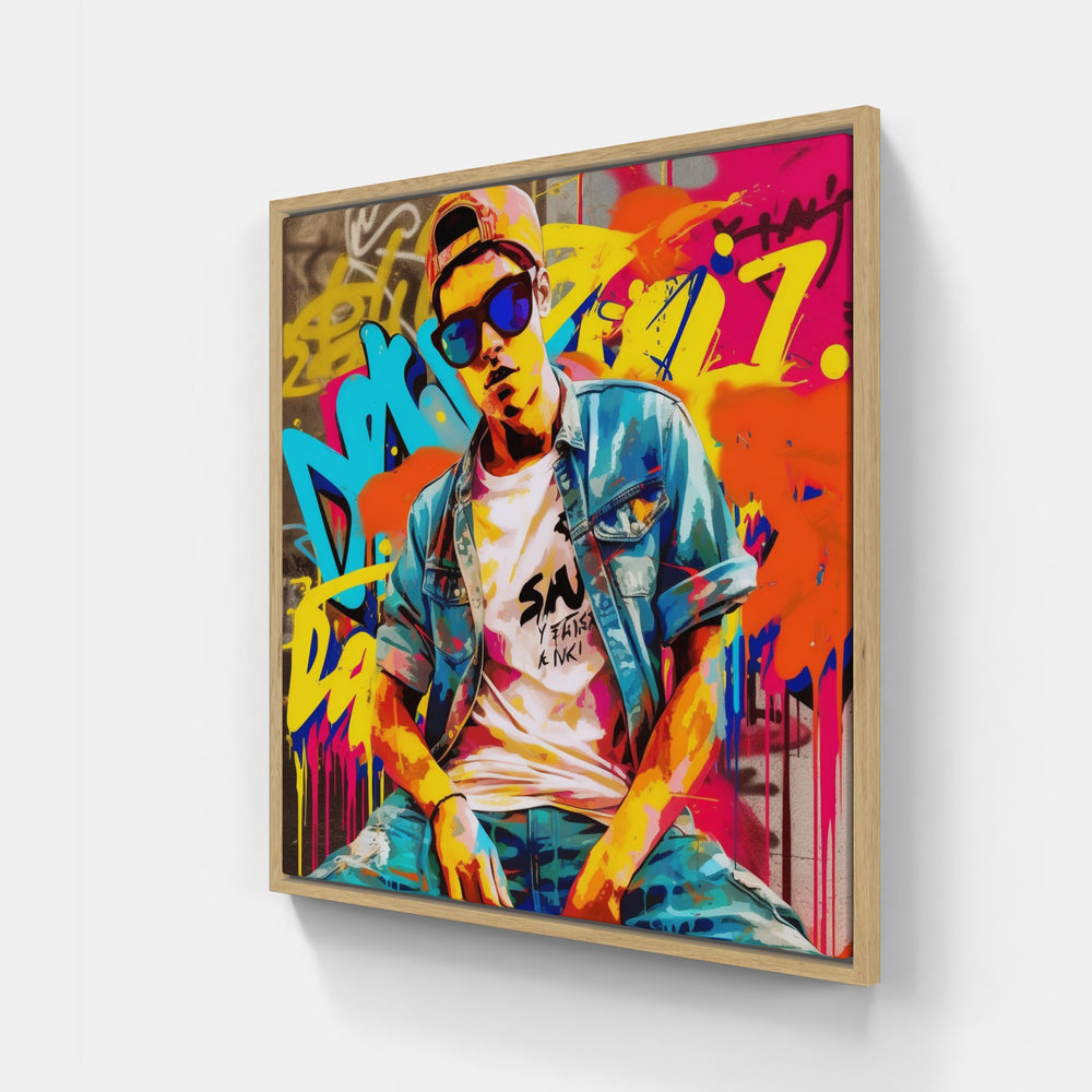 Pop Streetwear Spectrum-Canvas-artwall-20x20 cm-Wood-Artwall